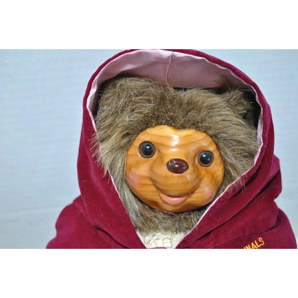 Vintage Robert Raikes 1989 Marian Hedgehog Maid Marian Robin Hood Wood Face